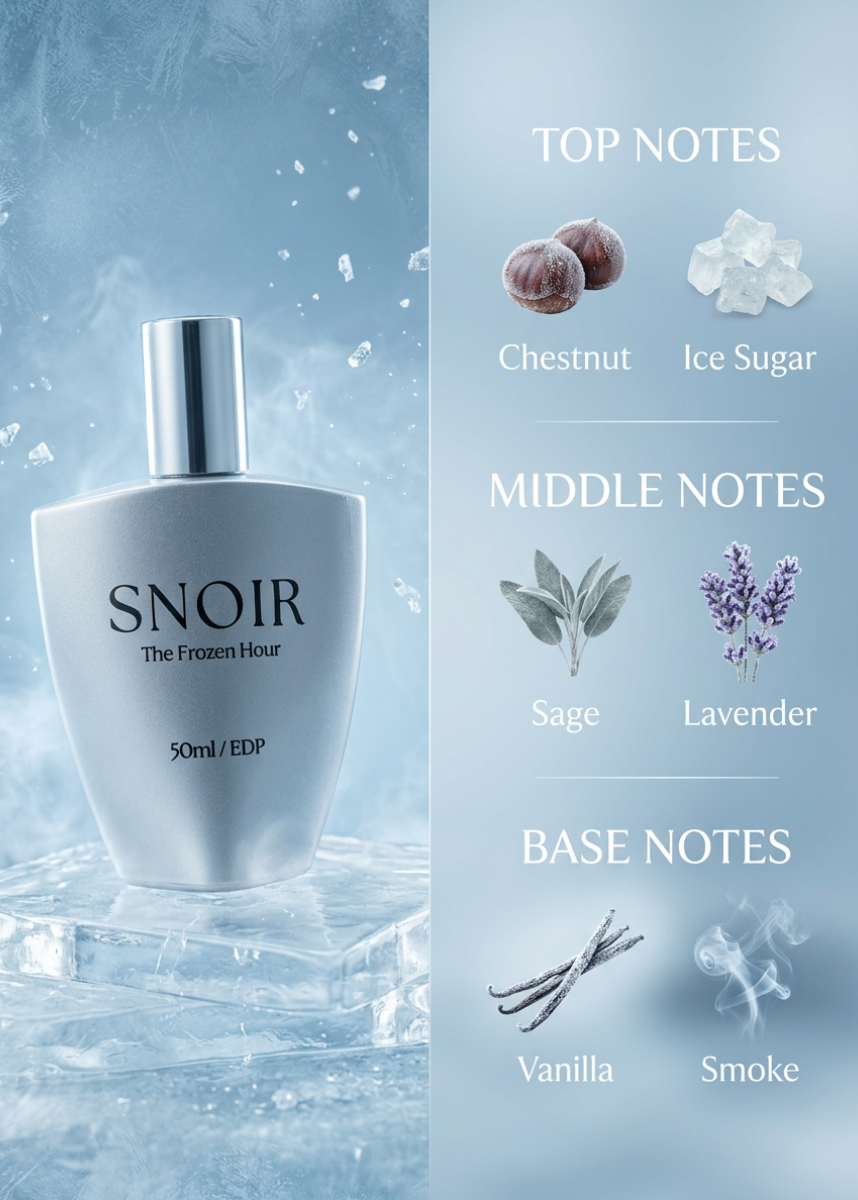 The Frozen Hour EDP | Pink Pepper Chestnut Leather Perfume